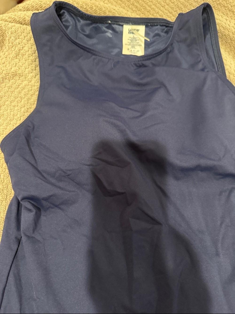 Lands' End Navy Performance Tank Top